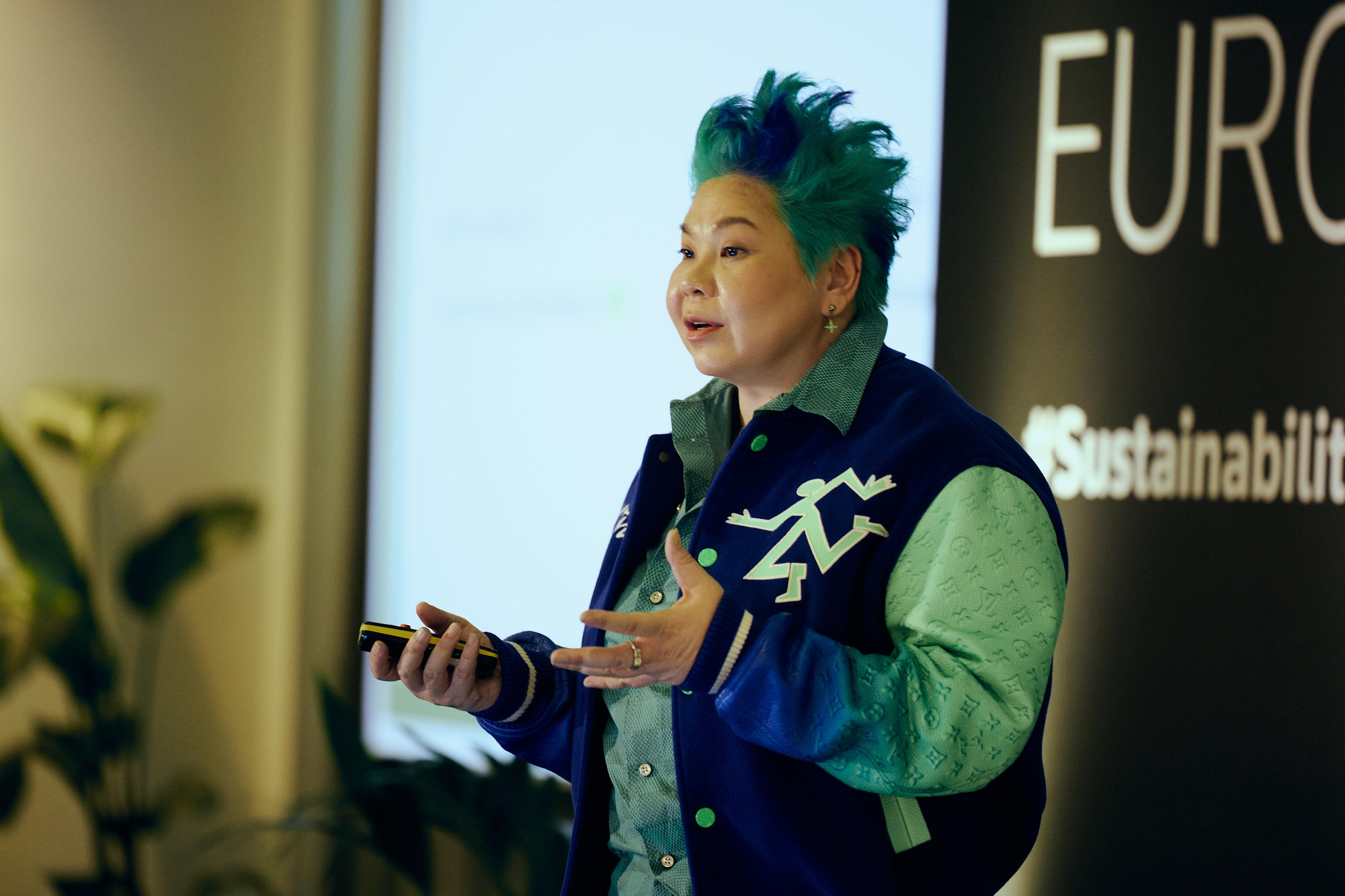 Ms. Zeng presenting at Reuters Sustainability Europe